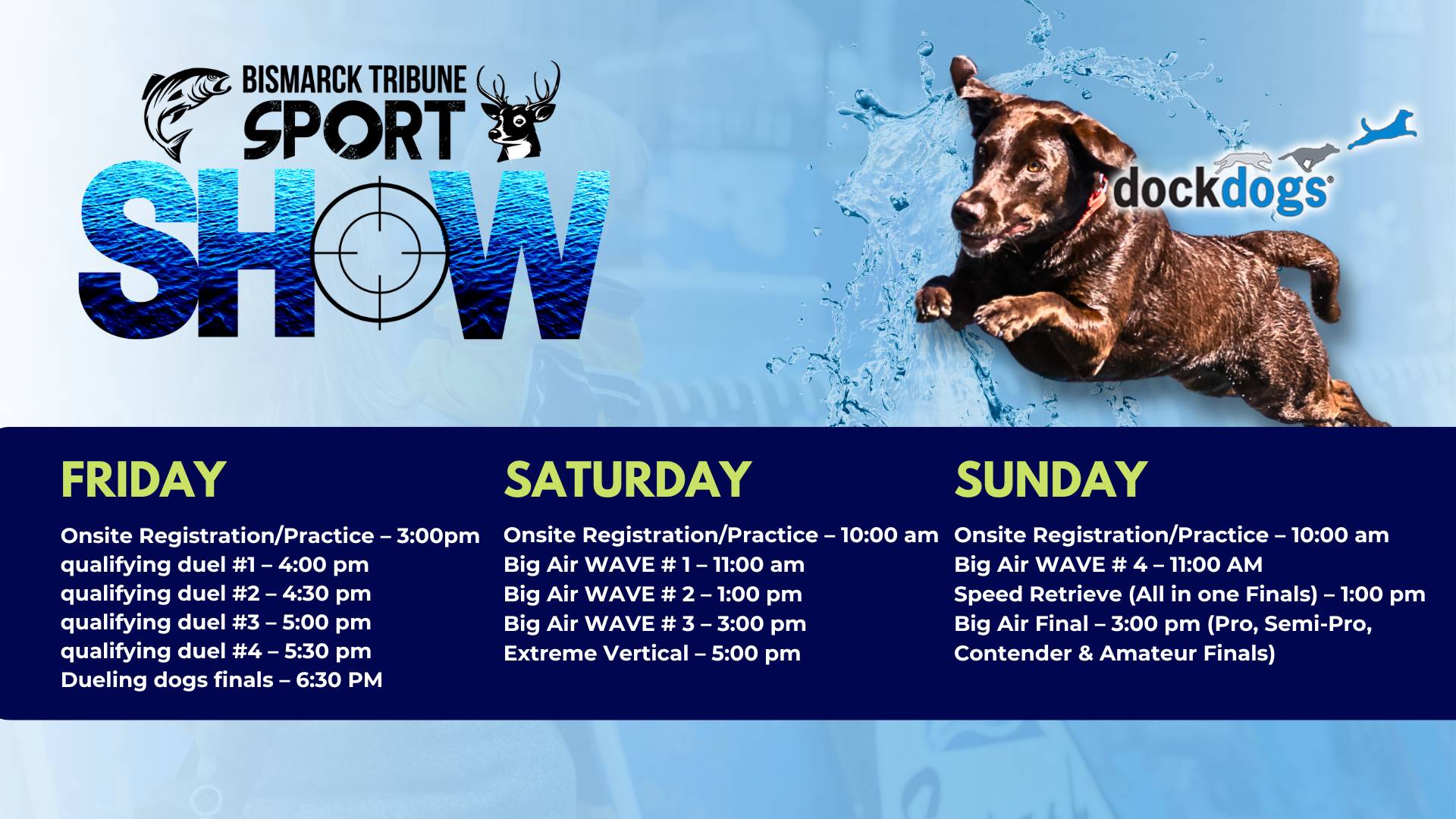 Bismarck Sports Show 2026 Schedule